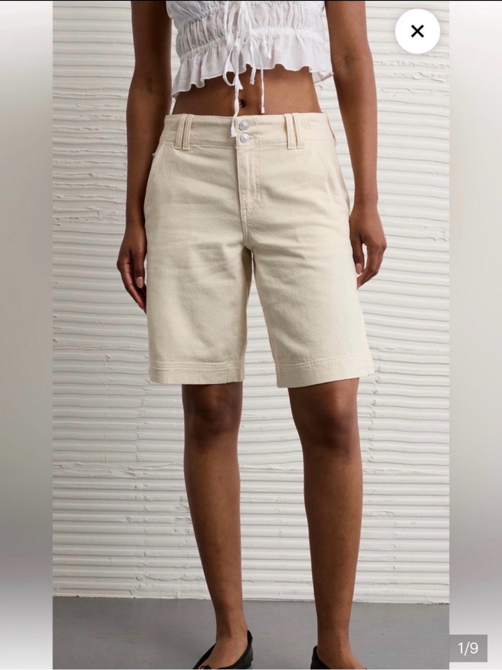 American Eagle - 11” dreamy drape stretch high waisted shorts